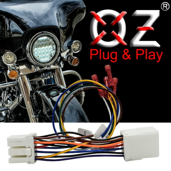 OZ-USA Wiring Harness Tap for Harley Accessory Trailer Accent Fog Turn Signal Running Brake Tour Pack LED Lights