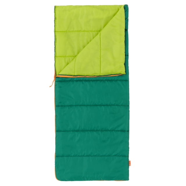 OZARK TRAIL 50F YOUTH WARM WEATHER RECTANGULAR SLEEPING BAG Dark