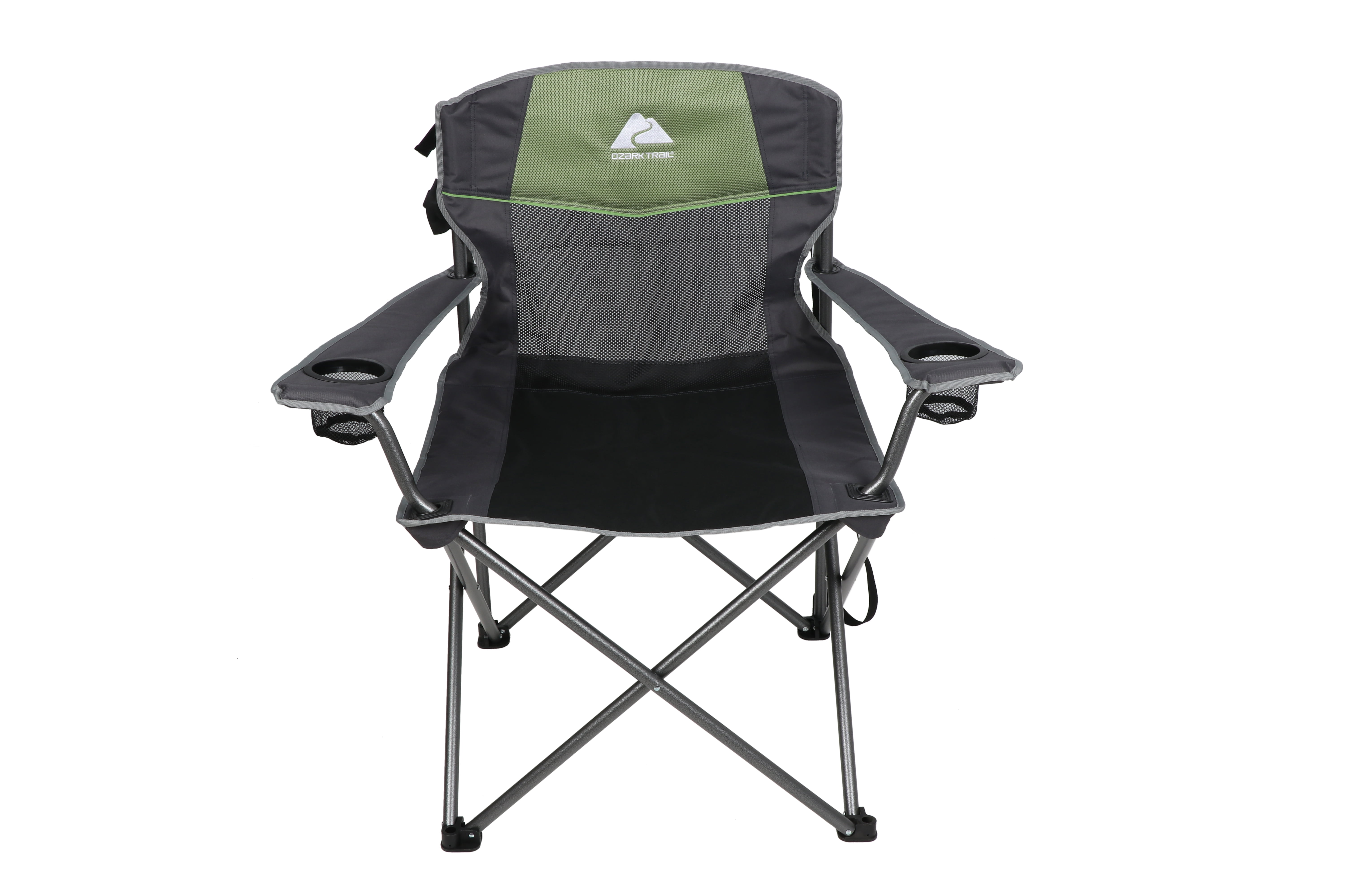 Ozark trail quad fold rocking camp chair with cup holders stores hotsell