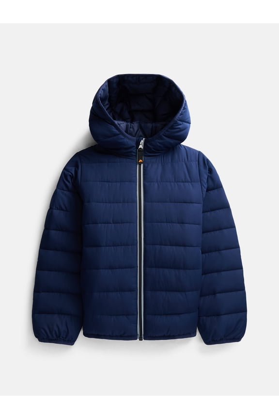 Boys Lightweight Puffer Jacket, Sizes 4-18 & Husky