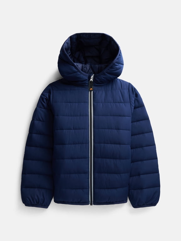 Boys Lightweight Puffer Jacket, Sizes 4-18 & Husky