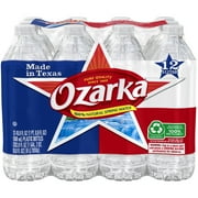 Ozarka Texas Spring Water, 16.9 fl oz, 12 Pack Plastic Bottles