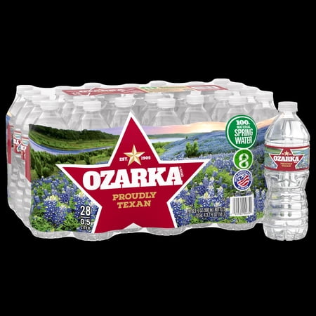 Ozarka Texas Spring Water, 16.9 fl oz, 28-Pack Plastic Bottles