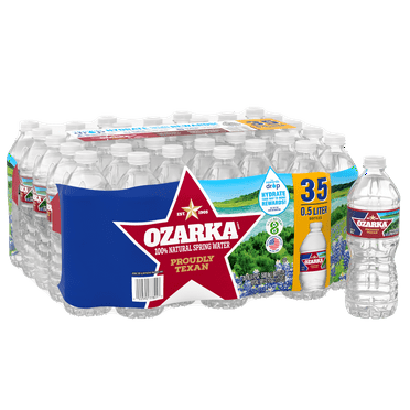 Ozarka Texas Spring Water, 16.9 Fl Oz, 35-Pack Plastic Bottles