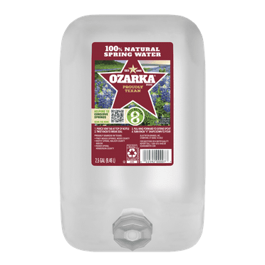 Ozarka Texas Spring Water, 2.5 gal, Single Plastic Jug