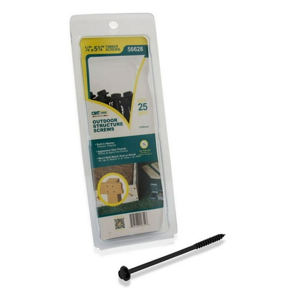 OZCO 1/4'' x 5-3/4'' Timber Screw - Ornamental Wood Ties