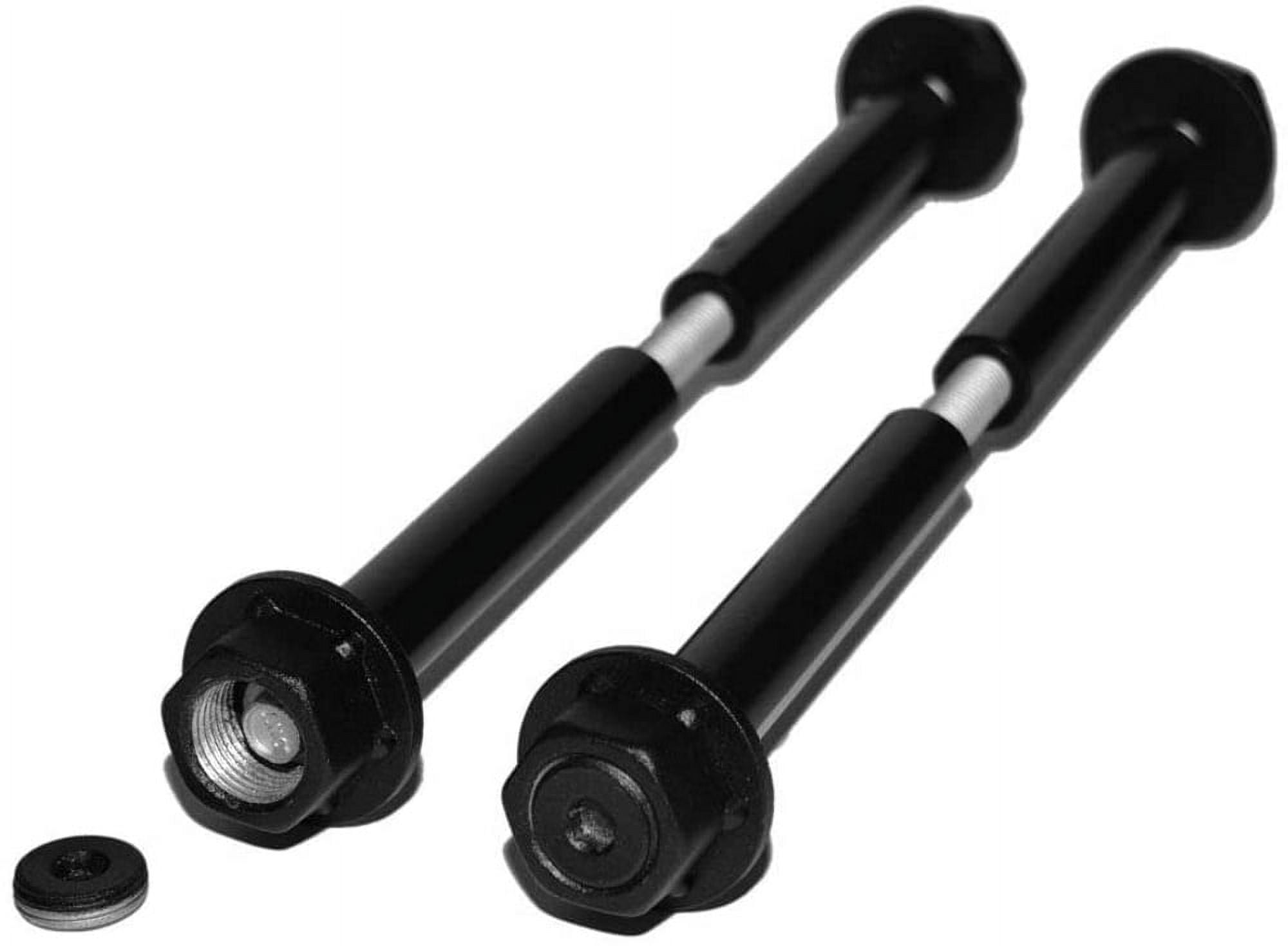 Black Alloy Steel Hex Head Timber Bolts 1/2" x 6-8" (2-Pack)