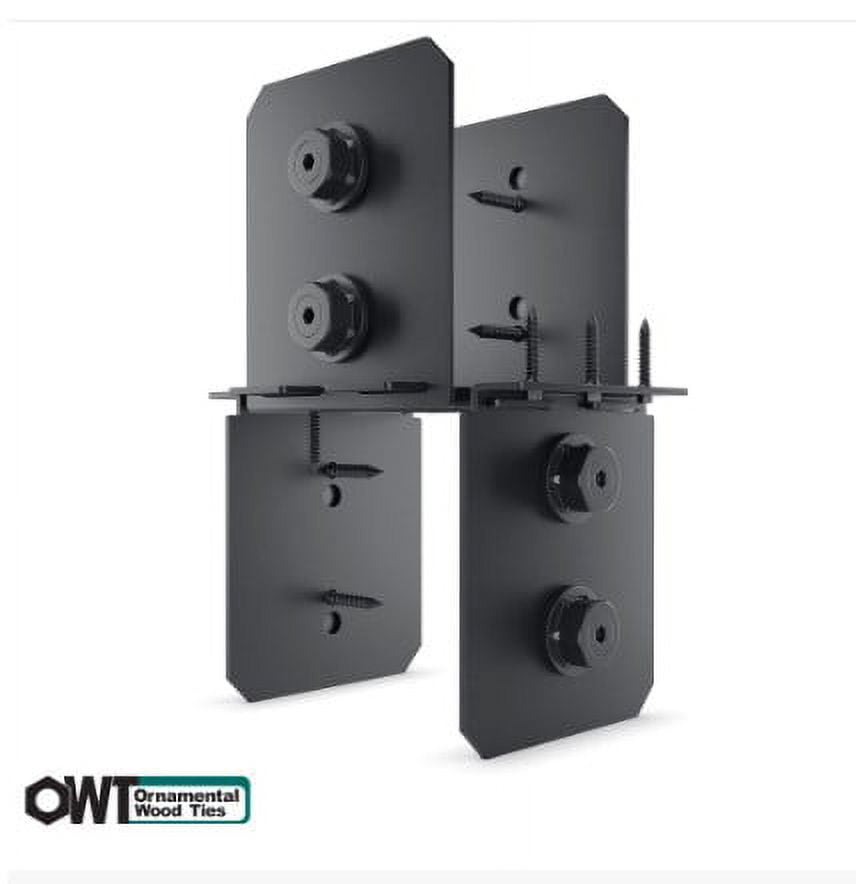 Black Powder Coated 6x6 Metal Column Cap