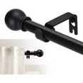 thumbnail image 1 of OZEA -Curtain Rods Set For Windows Decorative Matte Black Splicing Metal Curtain Rod, 1 of 6