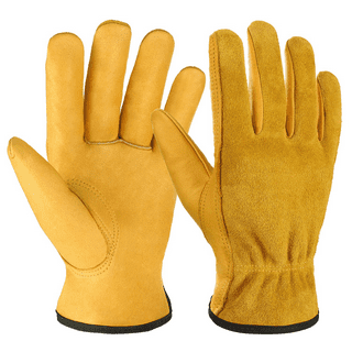 Husky Large Grain Cowhide Water Resistant Leather Work Glove HK86009-LCC6 -  The Home Depot