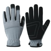 OZERO Gardening Gloves Work for Women and Men, Flexible Breathable ,Thorn Proof Gardening Gloves for Yard, Best Garden Gifts & Tools for Gardener (M-Gray)