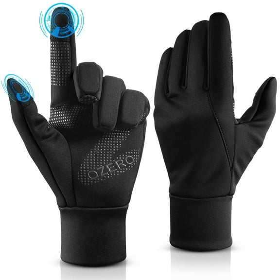 OZERO Mens Winter Thermal Gloves Touch Screen Glove Water Resistant Windproof Warm for Driving Cycling Running