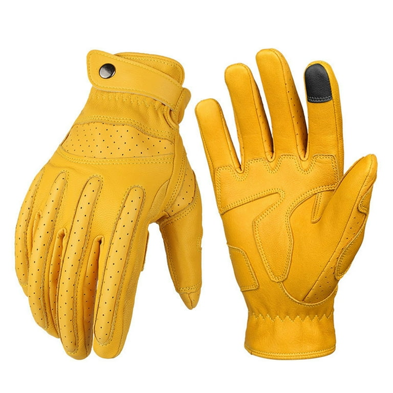 Yellow motocross gloves sale