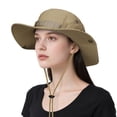 thumbnail image 1 of OZERO Sun Hat for Men Women: Fishing Hat Wide Brim Bucket Boonie Hats UV Protection for Summer Beach Hiking Safari Travel, 1 of 7