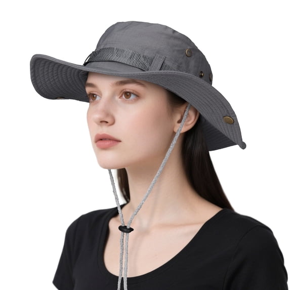 OZERO Sun Hat for Men Women: Fishing Hat Wide Brim Bucket Boonie Hats UV Protection for Summer Beach Hiking Safari Travel