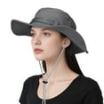 thumbnail image 1 of OZERO Sun Hat for Men Women: Fishing Hat Wide Brim Bucket Boonie Hats UV Protection for Summer Beach Hiking Safari Travel, 1 of 7