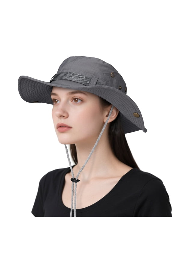 Sun Hat for Men Women: Fishing Hat Wide Brim Bucket Boonie Hats UV Protection for Summer Beach Hiking Safari Travel