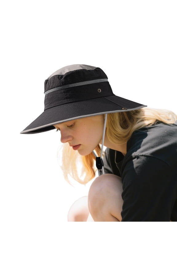Sun Hat for Men Women: Fishing Hat Wide Brim UV Protection Bucket Boonie Hats Waterproof Summer Beach Hiking
