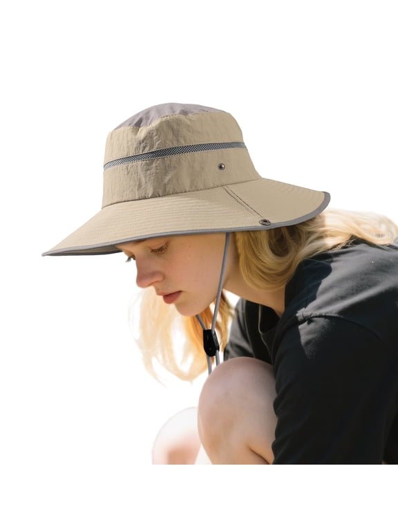 Sun Hat for Men Women: Fishing Hat Wide Brim UV Protection Bucket Boonie Hats Waterproof Summer Beach Hiking