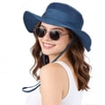 thumbnail image 1 of OZERO UPF 50+ Sun Hats for Women Men - Wide Brim Summer Mesh Hat UV Protection Packable Boonie Bucket Fishing Camping Safari Beach Hats for Ladies Hiking, 1 of 7
