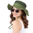thumbnail image 1 of OZERO UPF 50+ Sun Hats for Women Men - Wide Brim Summer Mesh Hat UV Protection Packable Boonie Bucket Fishing Camping Safari Beach Hats for Ladies Hiking, 1 of 7