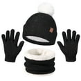 thumbnail image 1 of OZERO Warm Winter Hat and Gloves Scarf Set, Beanie Hat Winter Gloves Fleece Lining Boys / Girls, 1 of 8