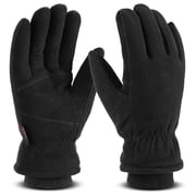 OZERO Winter Gloves -30°F Cold Proof Deerskin Suede Leather Insulated Water-resistant Windproof Thermal Glove for Driving Hiking Snow Work in Cold Weather - War