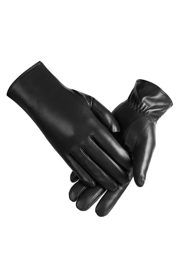 Winter Gloves Women PU Leather Touchscreen Gloves Windproof Water-resistant Gloves for Women