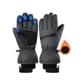 thumbnail image 1 of OZERO Winter Ski Gloves, Unisex Waterproof Thermal Gloves, Touchscreen Anti-Slip Snow Gloves with Wrist Leash & Double Cuff for Skiing Snowboarding Outdoor Sports Dark Gray, 1 of 8