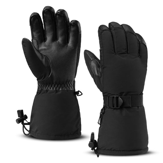 OZERO Winter Warm Gloves, Thermal Snow Mittens for Men Women, Skiing Snowmobiling Snow Shoveling