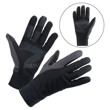 OZERO Women Winter Warm Gloves Touchscreen Anti Slip Windproof Phone Texting Thermal Black