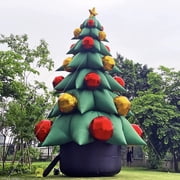 OZIS 26Ft Tall Inflatable Green Christmas Tree with Multicolor Gift Boxes and Star - Outdoor Indoor Holiday Party Yard Decoration - Blow up Lawn Inflatables Home Family Decoration