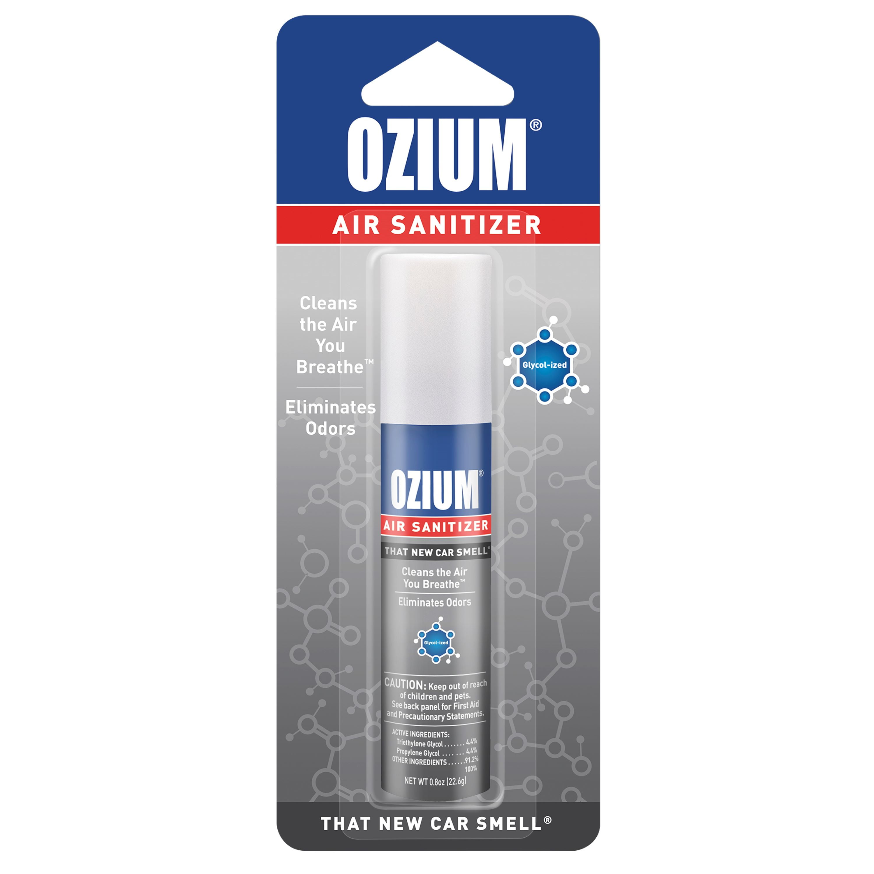 OZIUM New Car Stand Alone Spray Auto Air Freshener, 1 Pack, 0.8 fl oz