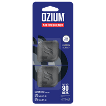 OZIUM Auto Air Freshener Vent Clip, Carbon Black, 2 Pack, .28 oz Clip