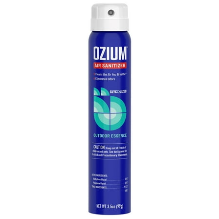 OZIUM Auto Air Freshener Spray, Outdoor Essence Scent, 1 Pack, 3.5 fl oz Can