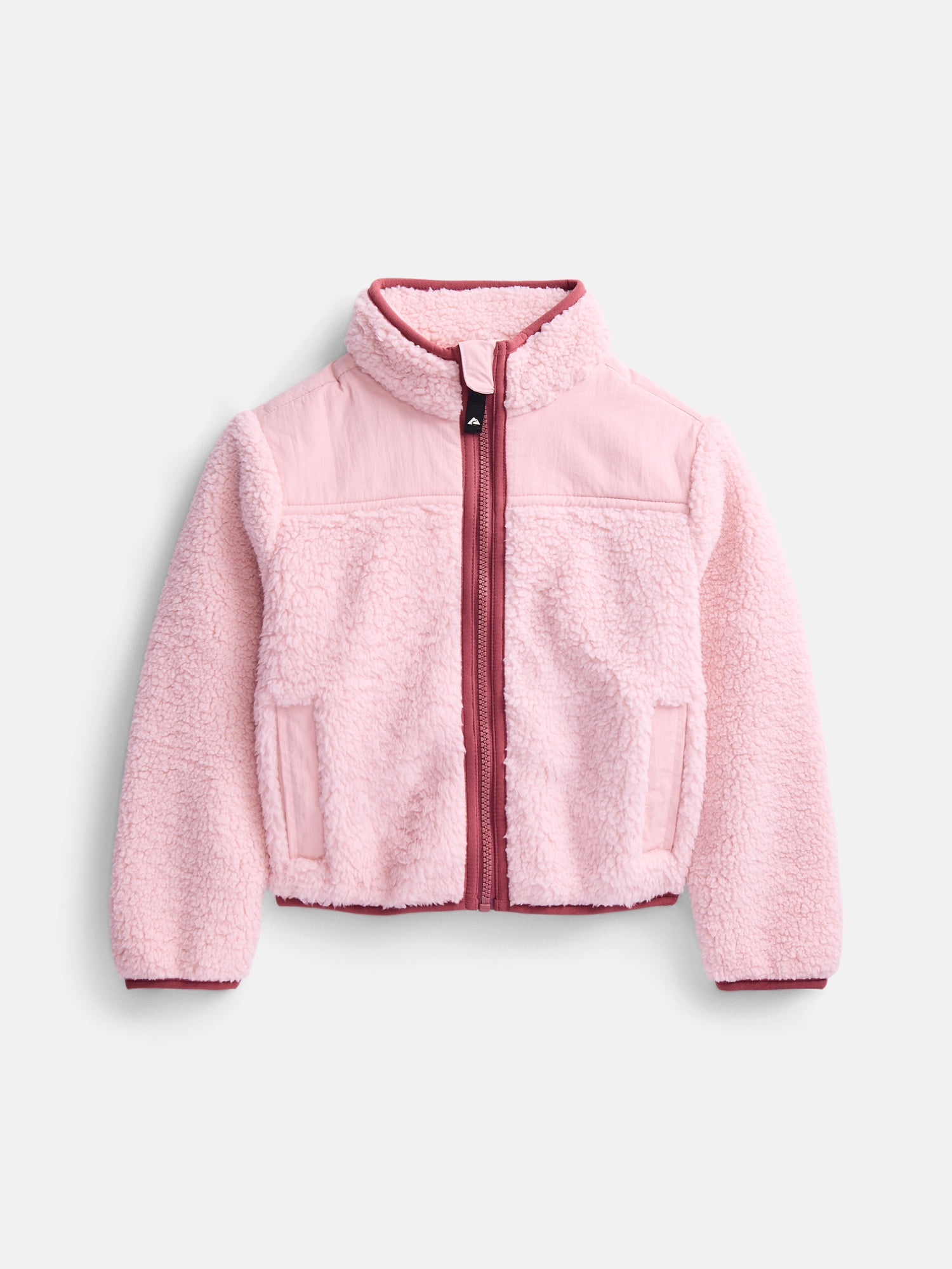 Ozark Trail Girls Fleece Jacket with Long Sleeves, Sizes 4-18 & Plus