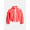 thumbnail image 1 of Ozark Trail Girls Fleece Jacket with Long Sleeves, Sizes 4-18 & Plus, 1 of 3