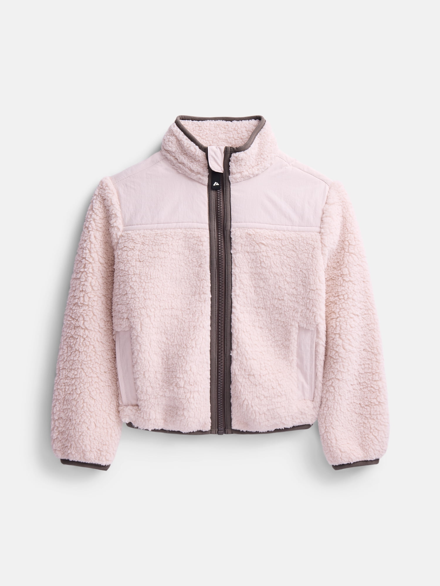 Ozark Trail Girls Fleece Jacket with Long Sleeves, Sizes 4-18 & Plus