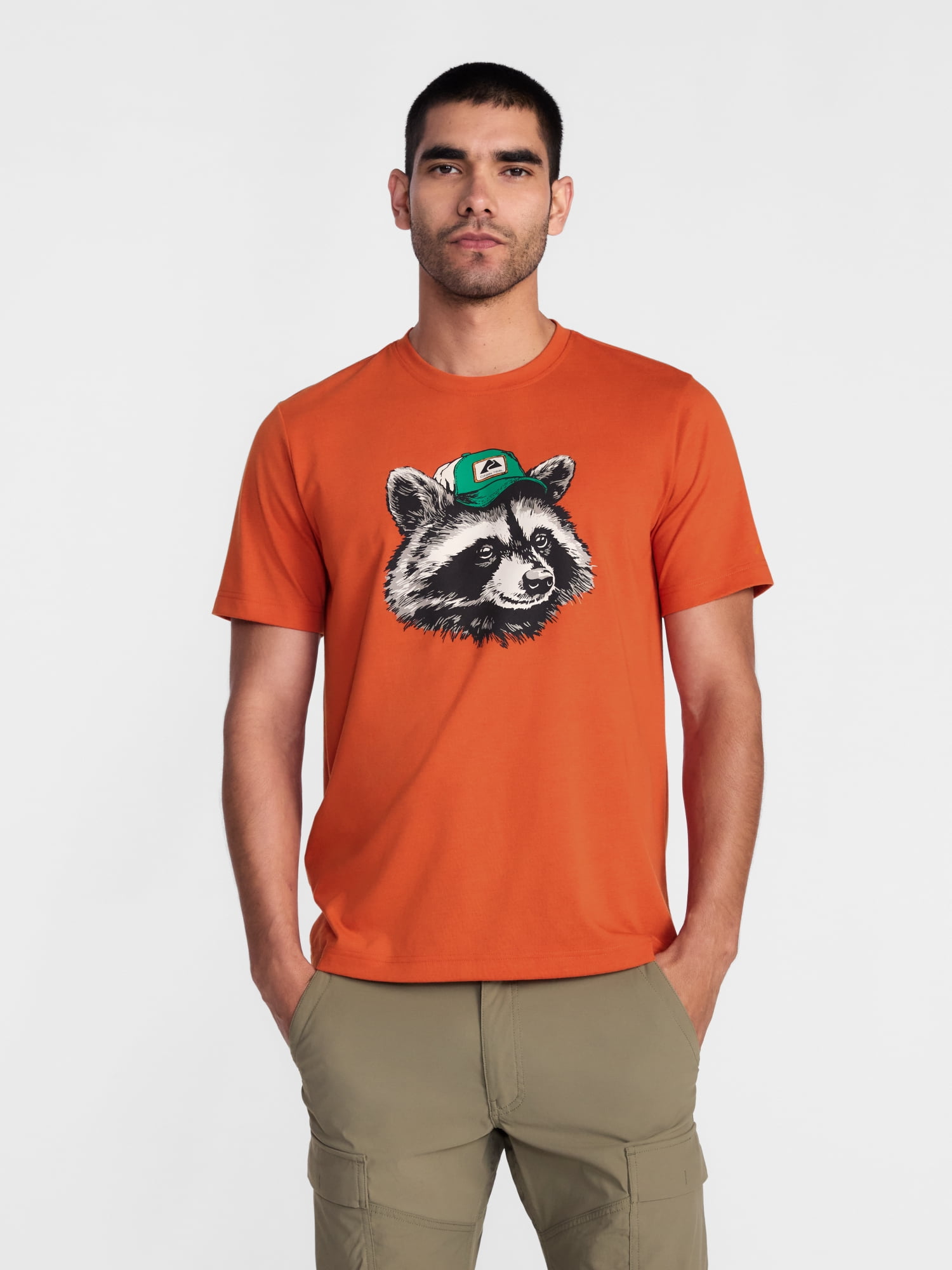 Ozark Trail Men's Active Graphic Tee with Short Sleeves, Sizes S-3XL