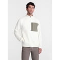 thumbnail image 1 of Ozark Trail Men's Half Zip Pullover with Long Sleeves, Sizes S-3XL, 1 of 6