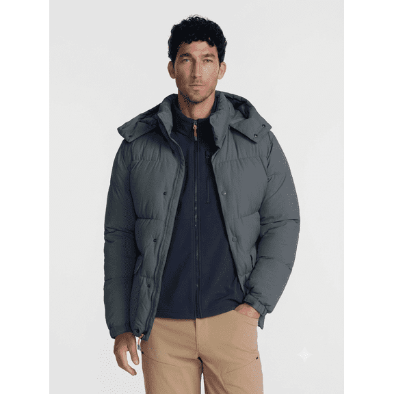 Ozark Trail Men's Hooded Puffer Jacket, Sizes S-3XL