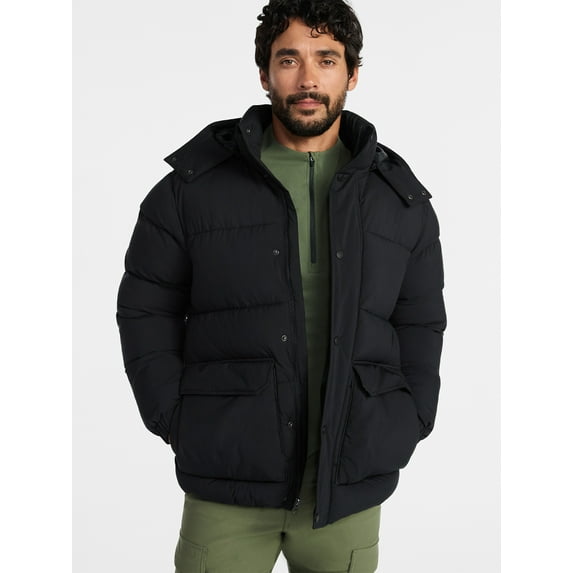 Ozark Trail Men's Hooded Puffer Jacket, Sizes S-3XL