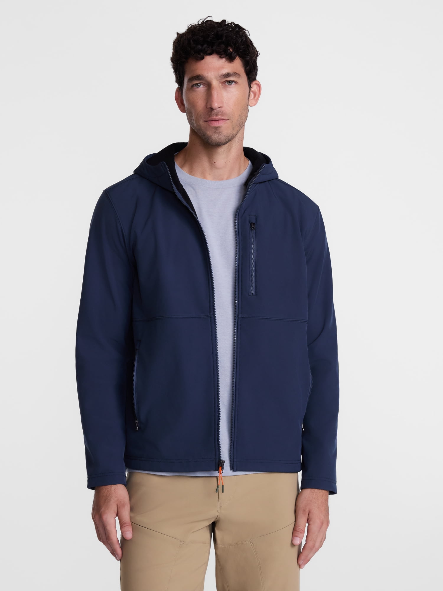 Ozark Trail Men's and Big Men's Softshell Jacket with Hood, Sizes S-3XL