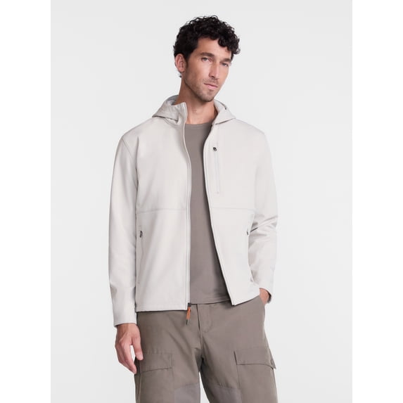 Ozark Trail Men's and Big Men's Softshell Jacket with Hood, Sizes S-3XL