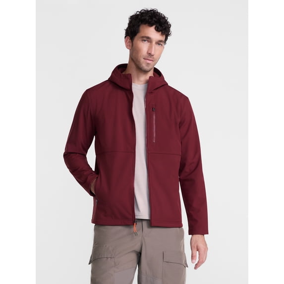 Ozark Trail Men's and Big Men's Softshell Jacket with Hood, Sizes S-3XL