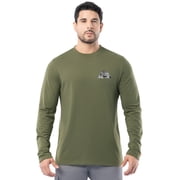 Ozark Trail Men's Active Graphic Tee with Long Sleeves, Sizes S-3XL