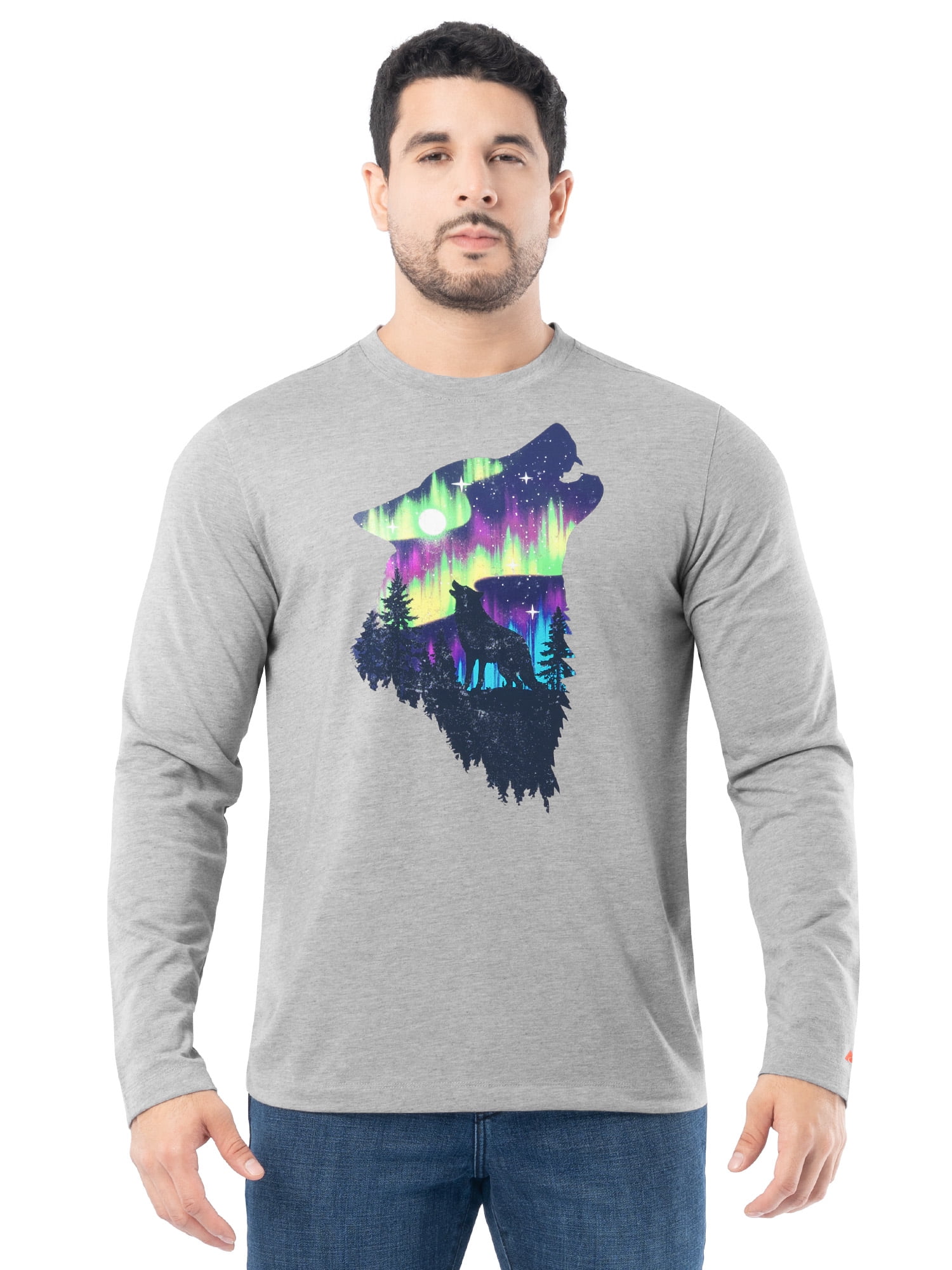 Men's Long-Sleeve Active Graphic Tee, Sizes S-3XL