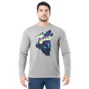 Ozark Trail Men's Active Graphic Tee with Long Sleeves, Sizes S-3XL