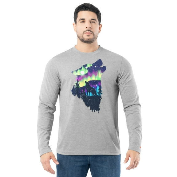 Ozark Trail Men's Long Sleeve Active Graphic T-Shirt, Sizes S-3XL