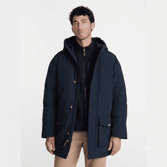 Ozark Trail Big Men's Midweight Parka, Sizes S-3XL